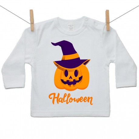 Tričko s dlhým rukávom Halloween tekvica